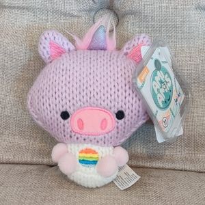 Ami Ami Purple Unicorn with Rainbow Easter Egg Yarn Plush NWT Stuffed Animal Toy